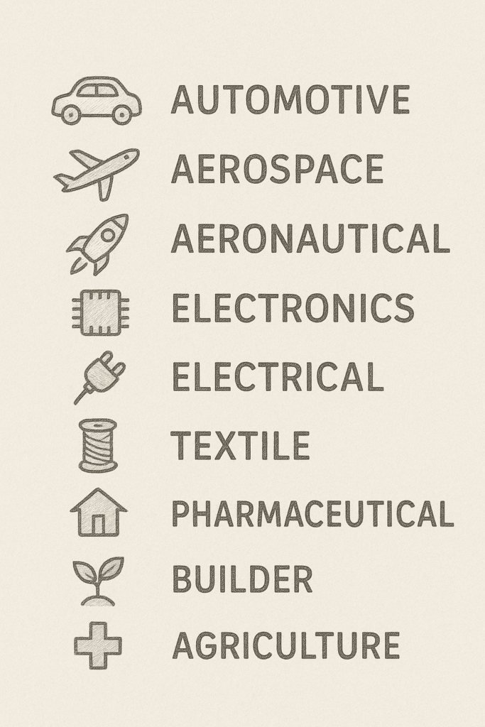 Tipos de Industria del sector secundario